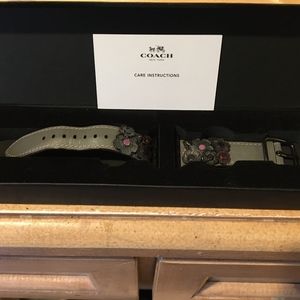 Coach w/ tea rose gray for Apple 38mm Watch Strap